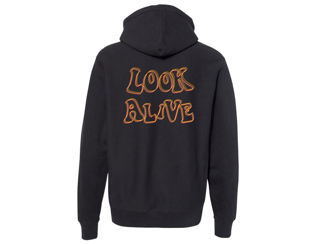 hoodie, sweatshirt, mindless, mind less, look alive, apparel, college, trendy, edgy